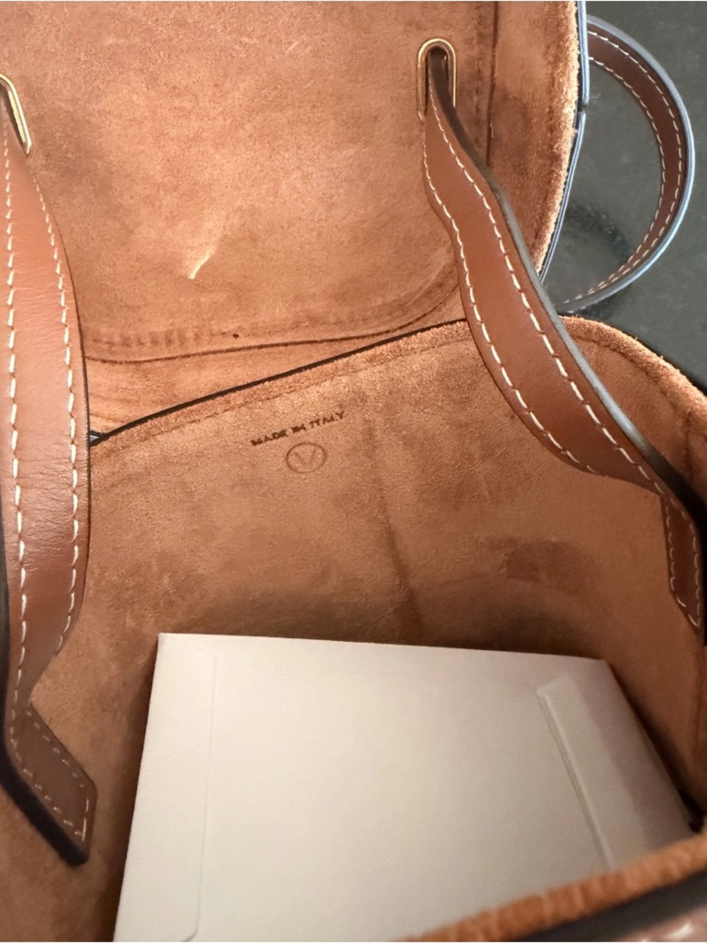 Celine Tan Leather Cuir Triomphe Crossbody Box Bag - Picture 4 of 10
